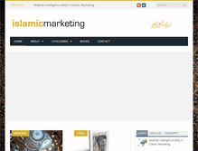 Tablet Screenshot of islamicmarketing.org